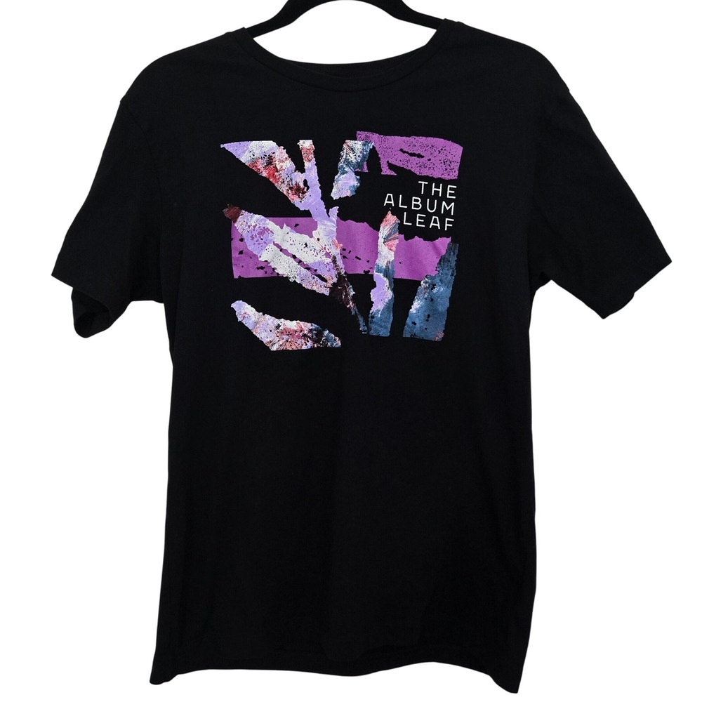 The Album Leaf Band T-Shirt S Black Abstract Graphic Indie Post‎ Rock Tee